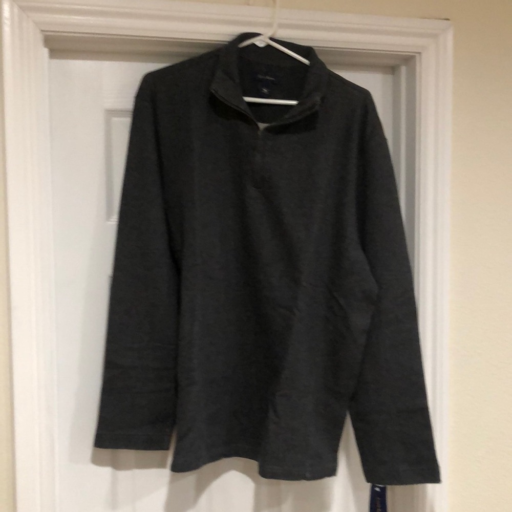 Club Room Mock Neck Zip Sweatshirt